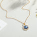 Wholesale Rhinestone Alloy Devil's Eye Necklace MOQ≥6 JDC-NE-Juej003 Necklaces 觉际 gold Wholesale Jewelry JoyasDeChina Joyas De China
