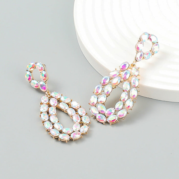 Wholesale Rhinestone Alloy Earrings JDC-ES-JL945 Earrings 氿乐 Wholesale Jewelry JoyasDeChina Joyas De China