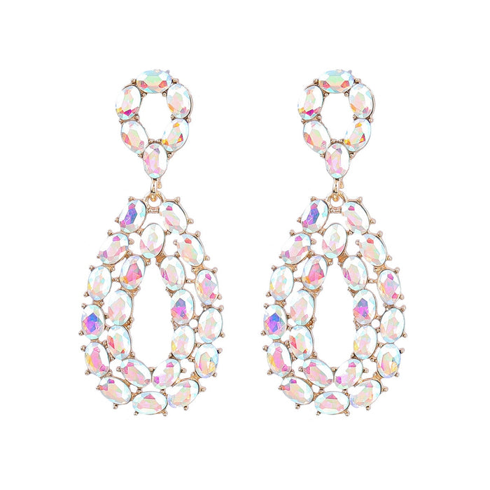 Wholesale Rhinestone Alloy Earrings JDC-ES-JL945 Earrings 氿乐 Wholesale Jewelry JoyasDeChina Joyas De China