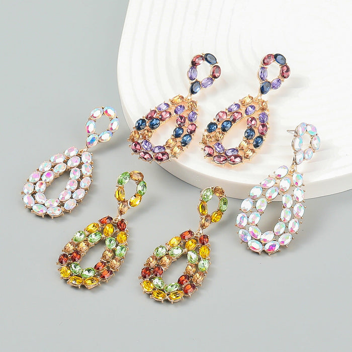 Wholesale Rhinestone Alloy Earrings JDC-ES-JL945 Earrings 氿乐 Wholesale Jewelry JoyasDeChina Joyas De China