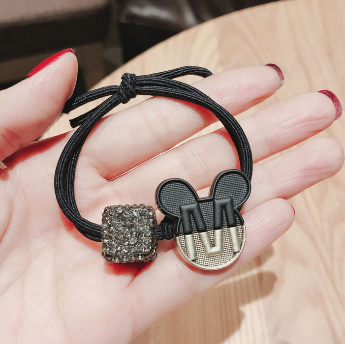 Wholesale Rhinestone Alloy Rubber Band Hair Scrunchies(F) JDC-HS-GSXP010 Hair Scrunchies 宏鑫 mq black Wholesale Jewelry JoyasDeChina Joyas De China