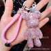 Wholesale Rhinestone Bear Keychain JDC-KC-LX040 Keychains 恋希 pink Wholesale Jewelry JoyasDeChina Joyas De China