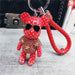 Wholesale Rhinestone Bear Keychain JDC-KC-LX042 Keychains 恋希 red Wholesale Jewelry JoyasDeChina Joyas De China