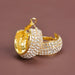 Wholesale Rhinestone C Shape Copper Earrings JDC-ES-Bis019 Earrings 碧莎 Wholesale Jewelry JoyasDeChina Joyas De China