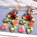 Wholesale Rhinestone Color Plating Alloy Earrings JDC-ES-SK074 Earrings 深刻 color Wholesale Jewelry JoyasDeChina Joyas De China