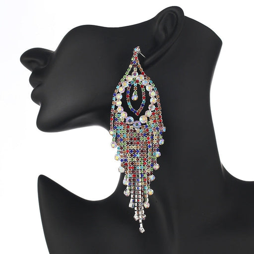 Wholesale Rhinestone crystal earrings JDC-ES-ZHONGW002 Earrings 众薇 Wholesale Jewelry JoyasDeChina Joyas De China