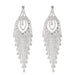 Wholesale Rhinestone crystal earrings JDC-ES-ZHONGW002 Earrings 众薇 silver+White Diamond Wholesale Jewelry JoyasDeChina Joyas De China