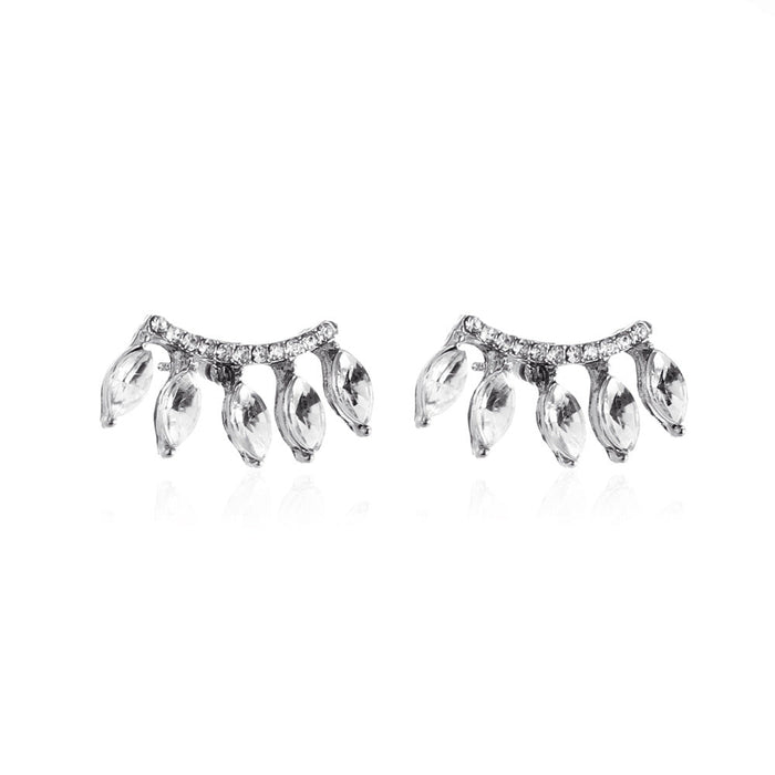 Wholesale rhinestone eyelash earrings JDC-ES-D542 Earrings JoyasDeChina silver Wholesale Jewelry JoyasDeChina Joyas De China