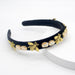 Wholesale rhinestone flannel headband JDC-HD-Yul012 Headband 雨灵 gold Wholesale Jewelry JoyasDeChina Joyas De China