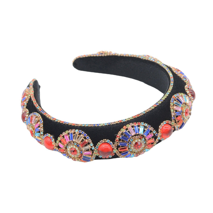 Wholesale rhinestone flannel headband JDC-HD-Yul052 Headband 雨灵 Wholesale Jewelry JoyasDeChina Joyas De China