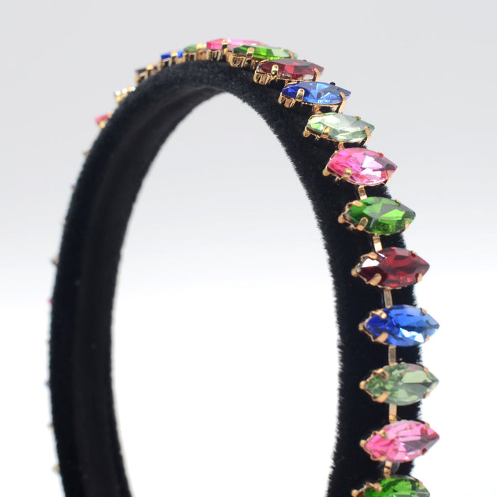 Wholesale rhinestone flannel headband JDC-HD-Yul064 Headband 雨灵 Wholesale Jewelry JoyasDeChina Joyas De China