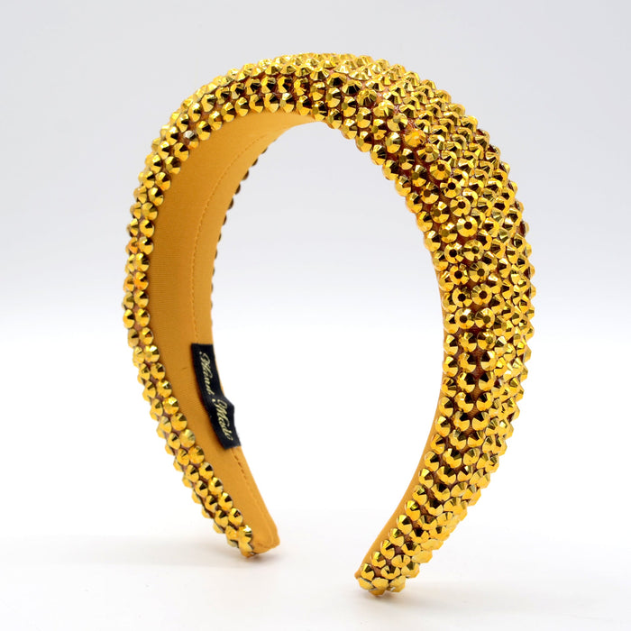 Wholesale rhinestone flannel sponge headband JDC-HD-Yul048 Headband 雨灵 gold Wholesale Jewelry JoyasDeChina Joyas De China