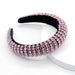Wholesale rhinestone flannel sponge headband JDC-HD-Yul085 Headband 雨灵 pink Wholesale Jewelry JoyasDeChina Joyas De China