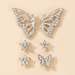 Wholesale Rhinestone inlaid aesthetic temperament butterfly Personalized Silver Earrings JDC-ES-C391 Earrings JoyasDeChina Wholesale Jewelry JoyasDeChina Joyas De China