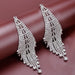 Wholesale Rhinestone Long Earrings JDC-ES-Bis018 Earrings 碧莎 Wholesale Jewelry JoyasDeChina Joyas De China