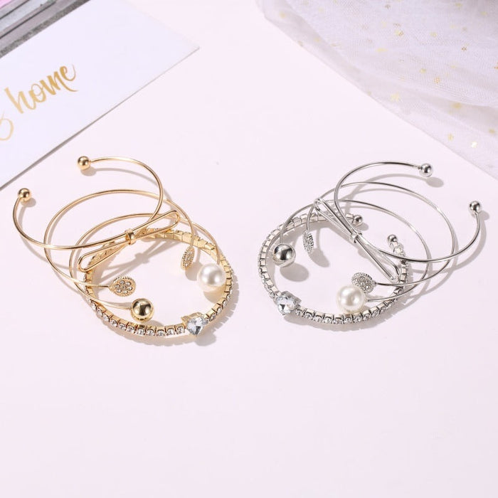 Wholesale Rhinestone Love Bow Alloy Bracelet JDC-BT-A031 Bracelet 妙雅 Wholesale Jewelry JoyasDeChina Joyas De China