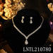 Wholesale rhinestone necklace earrings set JDC-NE-JX003 Necklaces 锦希 A Wholesale Jewelry JoyasDeChina Joyas De China