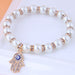 Wholesale Rhinestone Pearl Alloy Fatima Bracelet JDC-BT-WY108 Bracelet JoyasDeChina 5# Wholesale Jewelry JoyasDeChina Joyas De China
