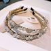 Wholesale Rhinestone Pearl Baroque Gold Geometric Headband JDC-HD-Yangq006 Headband 艳茜 Wholesale Jewelry JoyasDeChina Joyas De China