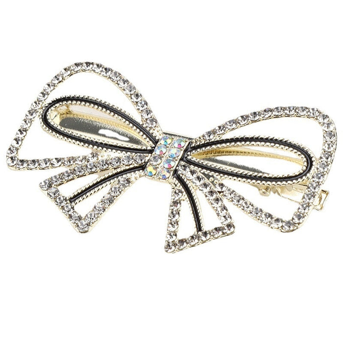 Wholesale Rhinestone Pearl Bow Metal Hair Clip JDC-HC-Yongh003 Hair Clips 永恒 Wholesale Jewelry JoyasDeChina Joyas De China