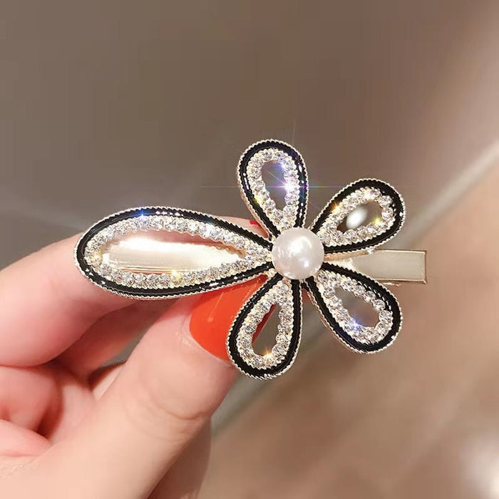 Wholesale Rhinestone Pearl Bow Metal Hair Clip JDC-HC-Yongh003 Hair Clips 永恒 shape 5 / Wholesale Jewelry JoyasDeChina Joyas De China