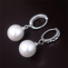 Wholesale Rhinestone Pearl Earrings Sterling Silver Jewelry JDC-ES-JianM019 Earrings 简漫 Wholesale Jewelry JoyasDeChina Joyas De China