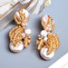 Wholesale Rhinestone Pearl Plated Alloy Earrings JDC-ES-SK025 Earrings 深刻 Wholesale Jewelry JoyasDeChina Joyas De China