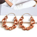 Wholesale Rhinestone Round Crystal Earrings JDC-ES-SK060 Earrings 深刻 AB Wholesale Jewelry JoyasDeChina Joyas De China