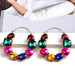 Wholesale Rhinestone Round Crystal Earrings JDC-ES-SK060 Earrings 深刻 black Wholesale Jewelry JoyasDeChina Joyas De China
