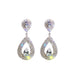 Wholesale Rhinestone Silver Earrings JDC-ES-BY-077 Earrings 宝钰 Wholesale Jewelry JoyasDeChina Joyas De China