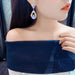 Wholesale Rhinestone Silver Earrings JDC-ES-BY-077 Earrings 宝钰 Wholesale Jewelry JoyasDeChina Joyas De China