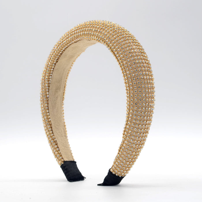 Wholesale rhinestone sponge headband JDC-HD-Yul050 Headband 雨灵 gold Wholesale Jewelry JoyasDeChina Joyas De China