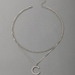 Wholesale Rhinestone studded C-shaped letter necklace JDC-NE-C131 NECKLACE JoyasDeChina Wholesale Jewelry JoyasDeChina Joyas De China