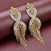 Wholesale Rhinestone Tassel Earrings JDC-ES-Bis025 Earrings 碧莎 gold Wholesale Jewelry JoyasDeChina Joyas De China