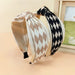 Wholesale rhombus wool yarn bow hair band JDC-HD-O334 Headband 潮炫 Wholesale Jewelry JoyasDeChina Joyas De China
