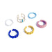 Wholesale rice bead alloy resin ring set JDC-RS-Yida003 Rings 宜达 Wholesale Jewelry JoyasDeChina Joyas De China