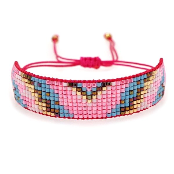 Wholesale Rice bead woven geometric bracelet women JDC-BT-GBH055 Bracelet 怪我咯 Wholesale Jewelry JoyasDeChina Joyas De China