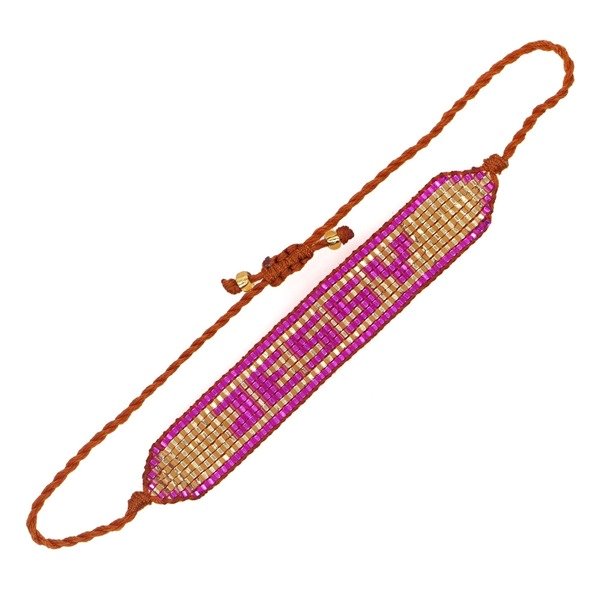 Wholesale Rice bead woven geometric bracelet women JDC-BT-GBH056 Bracelet 怪我咯 Wholesale Jewelry JoyasDeChina Joyas De China