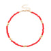 Wholesale Rice Beads Beaded Beach Anklet JDC-AS-ZW001 anklets 道妮 2# rose red Wholesale Jewelry JoyasDeChina Joyas De China