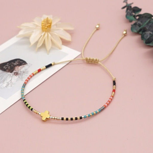 Wholesale Rice beads handmade rainbow bracelet women JDC-BT-GBH062 Bracelet 怪我咯 Wholesale Jewelry JoyasDeChina Joyas De China