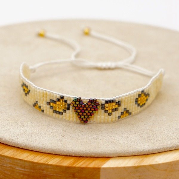 Wholesale Rice beads love markings bracelet women JDC-BT-GBH065 Bracelet 怪我咯 Wholesale Jewelry JoyasDeChina Joyas De China