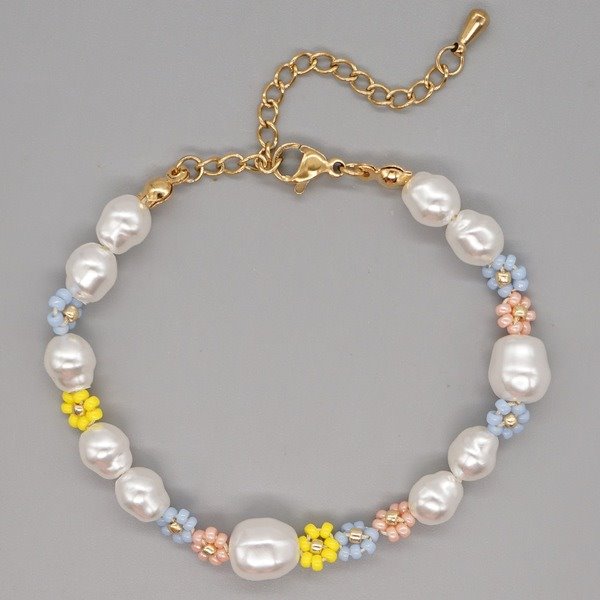 Wholesale Rice beads small daisy bracelet women JDC-BT-GBH057 Bracelet 怪我咯 Wholesale Jewelry JoyasDeChina Joyas De China