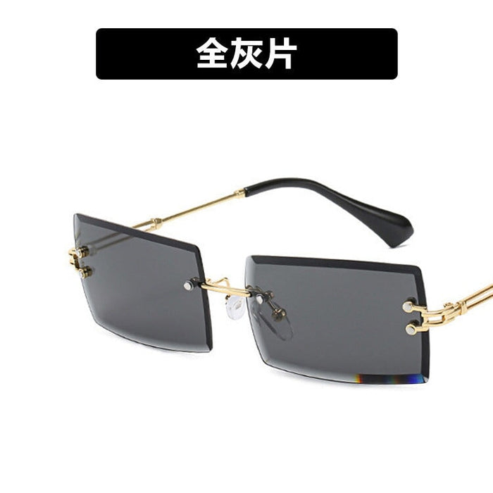 Wholesale rimless diamond trimmed sunglasses or women JDC-SG-KD133 Sunglasses 珂盾 Wholesale Jewelry JoyasDeChina Joyas De China