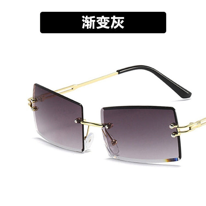 Wholesale rimless diamond trimmed sunglasses or women JDC-SG-KD133 Sunglasses 珂盾 Wholesale Jewelry JoyasDeChina Joyas De China