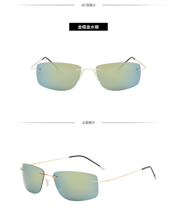Wholesale rimless resin lens sunglasses JDC-SG-GSJY011 Sunglasses JoyasDeChina Gold mercury color Wholesale Jewelry JoyasDeChina Joyas De China