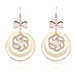 Wholesale ring flower metal earrings JDC-ES-TC196 Earrings JoyasDeChina Wholesale Jewelry JoyasDeChina Joyas De China