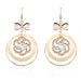 Wholesale ring flower metal earrings JDC-ES-TC196 Earrings JoyasDeChina golden Wholesale Jewelry JoyasDeChina Joyas De China