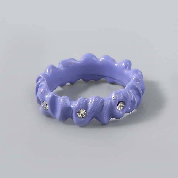 Wholesale Rings Blue Alloy Bump Diamond Acrylic JDC-RS-JL029 Rings JoyasDeChina Wholesale Jewelry JoyasDeChina Joyas De China