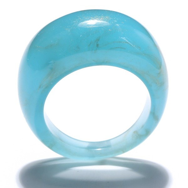 Bulk Jewelry Wholesale Rings Blue resin geometry JDC-RS-xy004 Wholesale factory from China YIWU China