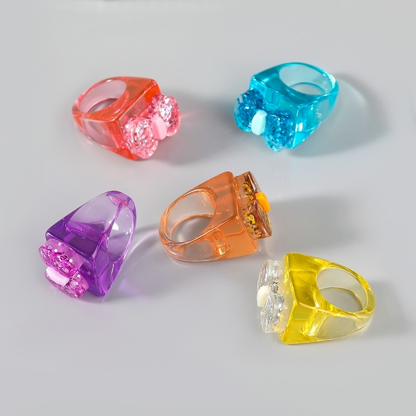 Wholesale Rings Candy color resin butterfly JDC-RS-JL033 Rings JoyasDeChina Wholesale Jewelry JoyasDeChina Joyas De China